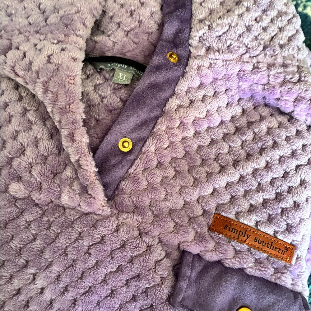 Simply Southern women’s Purple Textured fleece